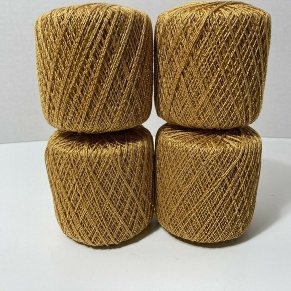 30 Spools Aunt Lydia's Crochet Thread Gold Gold - Picture 3 of 9